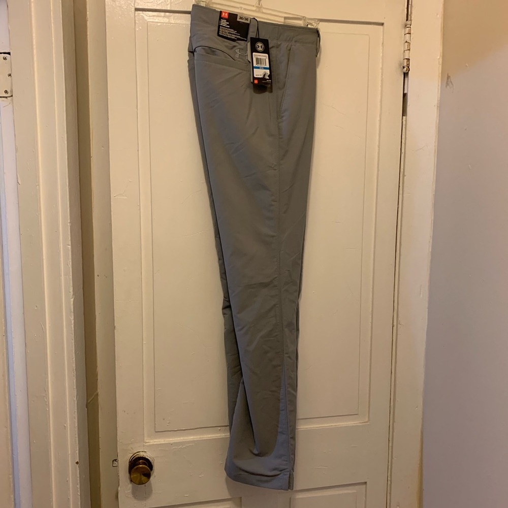 Grey Under Armour Tapered Golf Pants